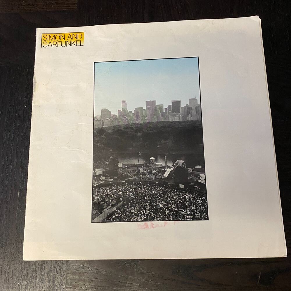 Simon and Garfunkel The Concert in Central Park Vinyl BOOK BOOKLET ONLY
